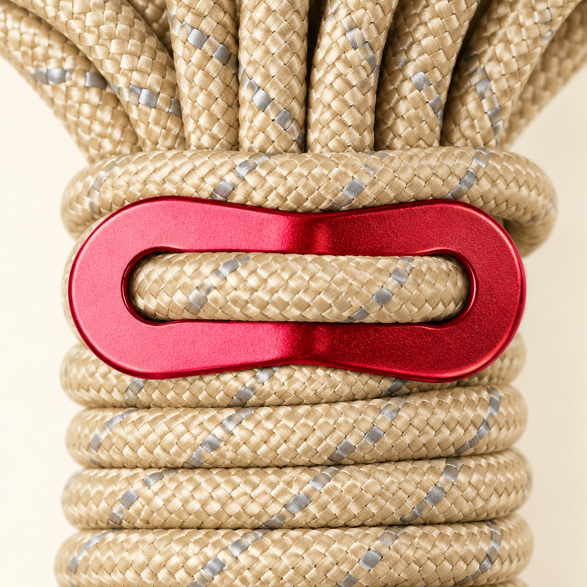 Khaki Guyline with Red Adjuster — detail — product illustration
