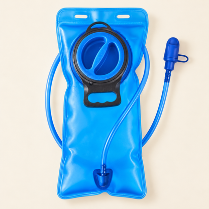 Blue Hydration Reservoir with Hose — product view — product illustration