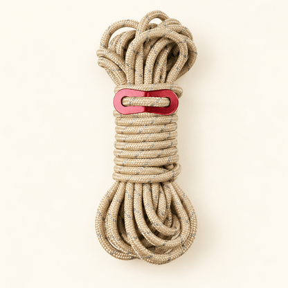 Khaki Guyline with Red Adjuster — product view — product illustration